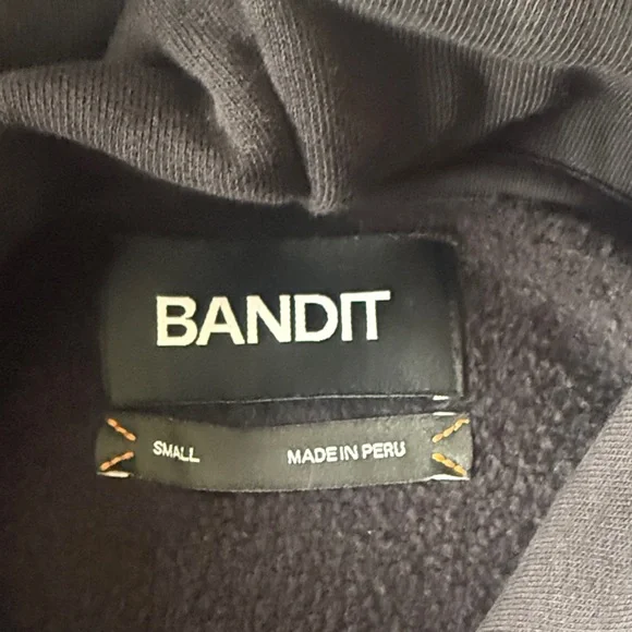 Bandit Black Cropped Hoodie Sweater - Women - Picture 3 of 5